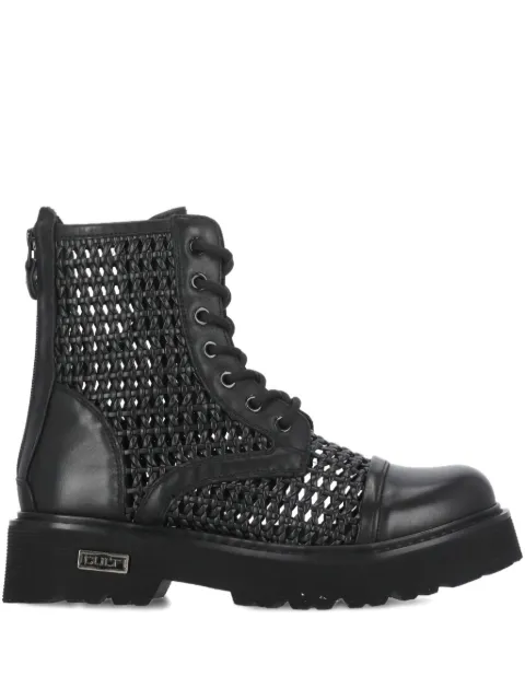 Cult Slash woven lace-up boots