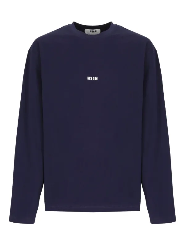 MSGM ロンT MSGM tシャツ 「NEW」MSGM ブラッシュロゴ ロングスリーブT