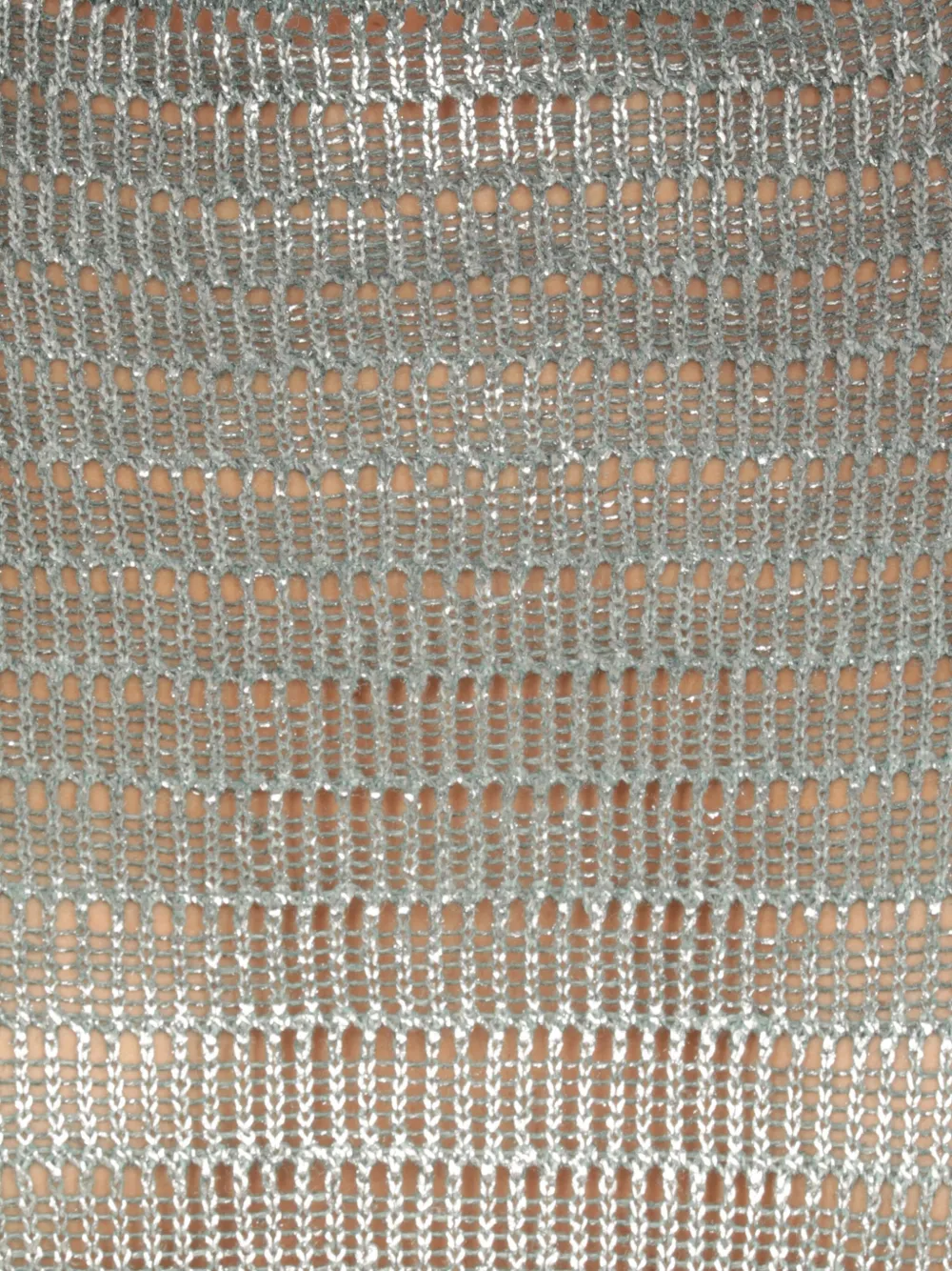 Avant Toi Opengebreide trui met metallic-effect Grijs