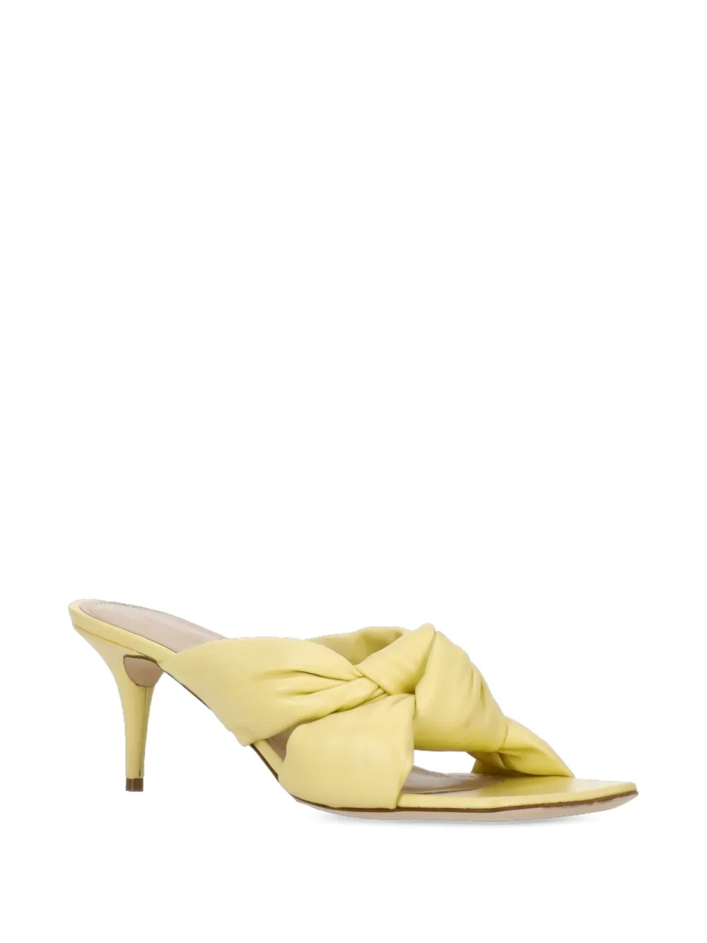 Fabiana Filippi 70mm knotted square-toe sandals Yellow