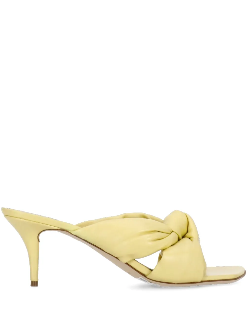 Fabiana Filippi 70mm knotted square-toe sandals Yellow
