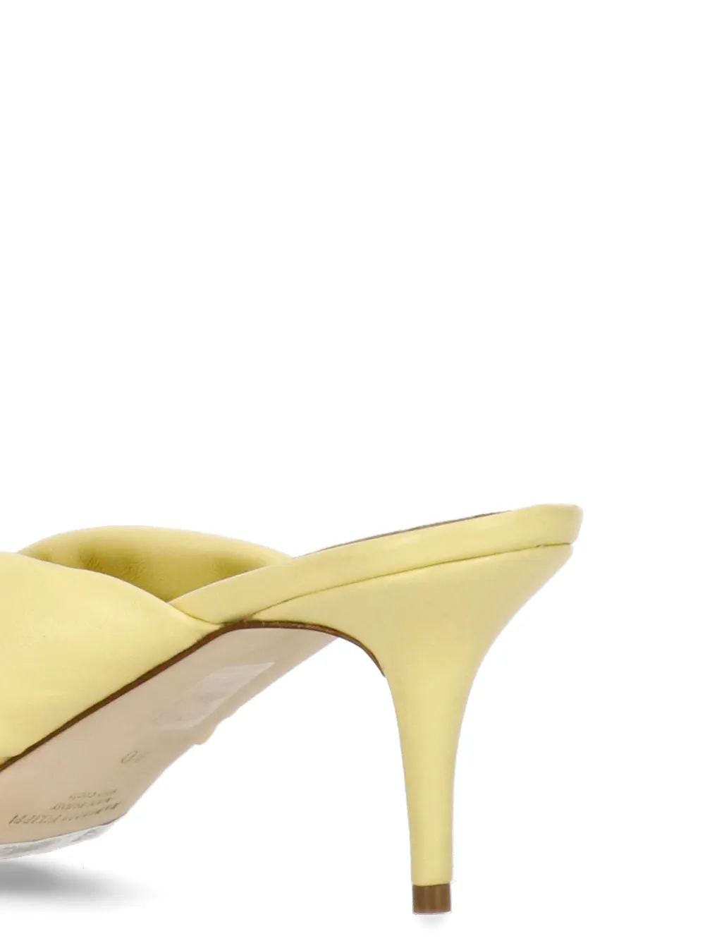 Fabiana Filippi 70mm knotted square-toe sandals Yellow