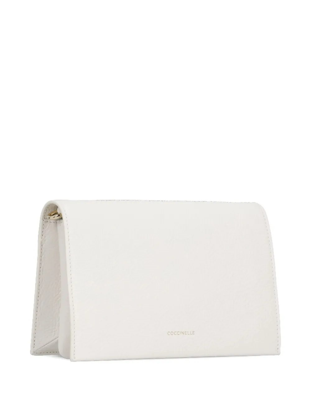 Coccinelle Dandy crossbodytas van bewerkt leer Wit