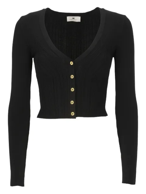 Elisabetta Franchi ribbed v-neck cardigan