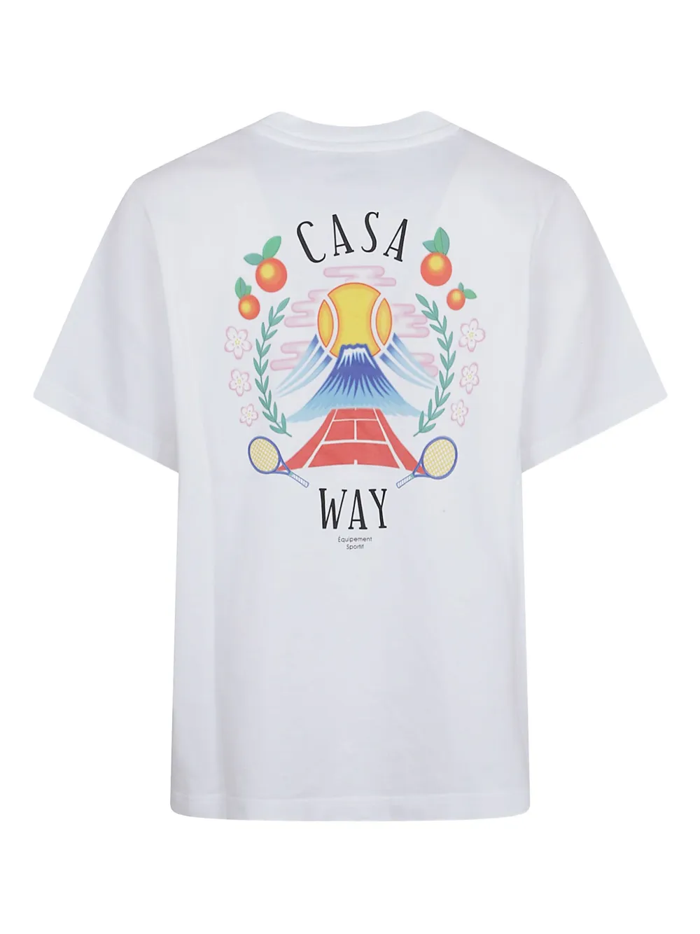 Casablanca logo-print cotton T-shirt - Wit