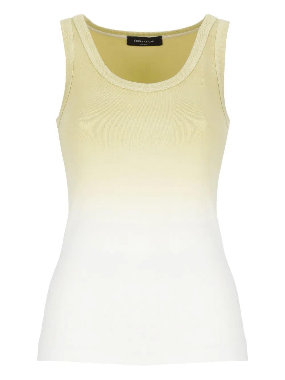 Fabiana Filippi gradient-effect round-neck top | Yellow | Image 1