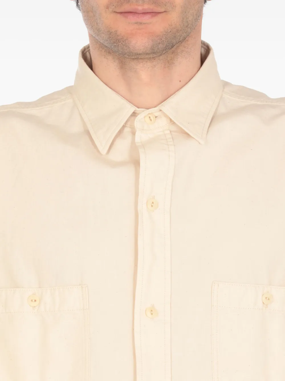 Maison Margiela Overhemd met borstzak Beige