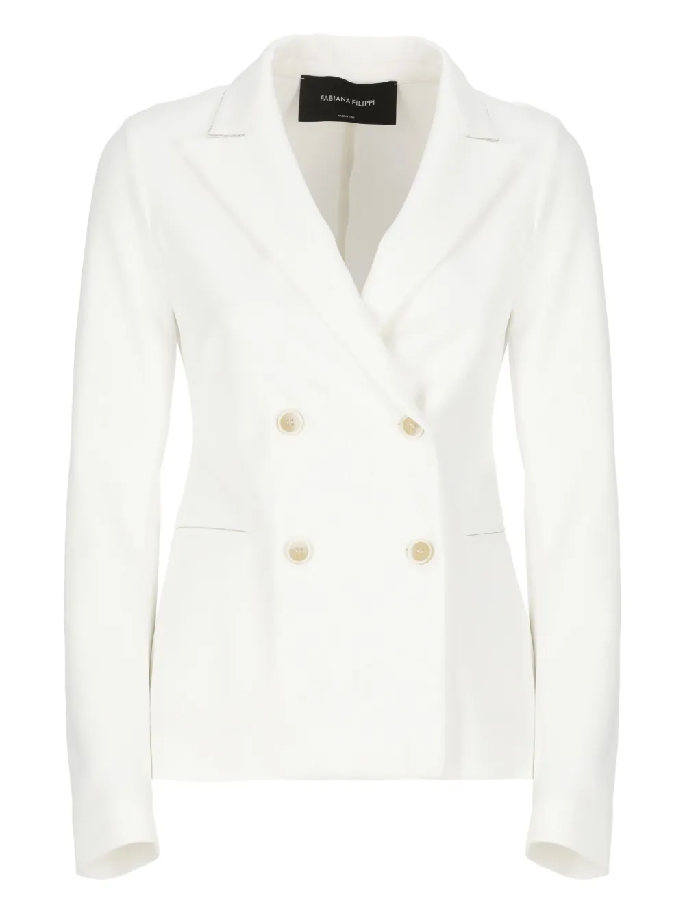 Fabiana Filippi Blazer met dubbele rij knopen Wit