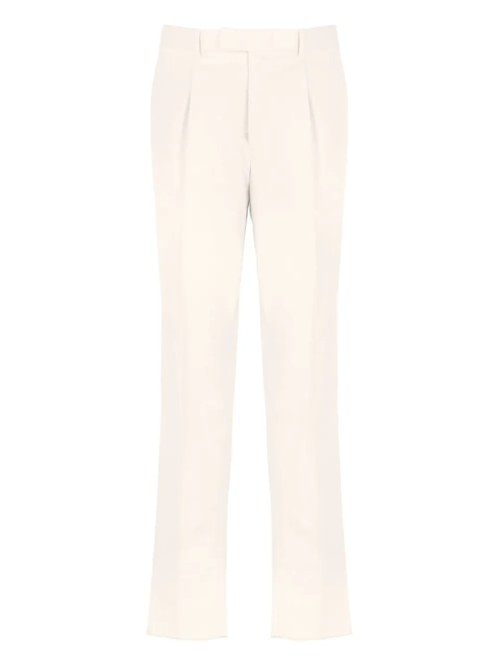 pleated welt-pocket trousers