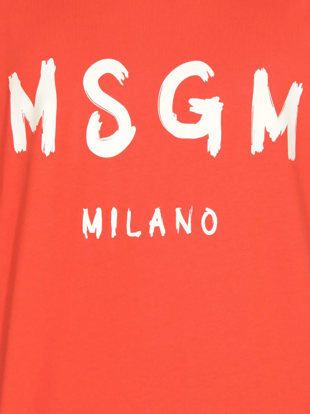 MSGM T-shirt met logoprint Rood