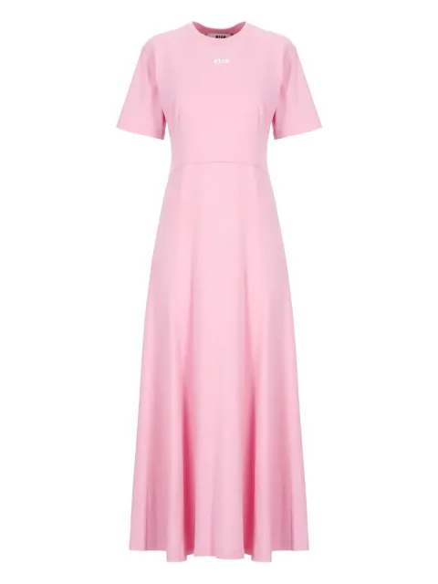 MSGM crew-neck short-sleeve maxi dress