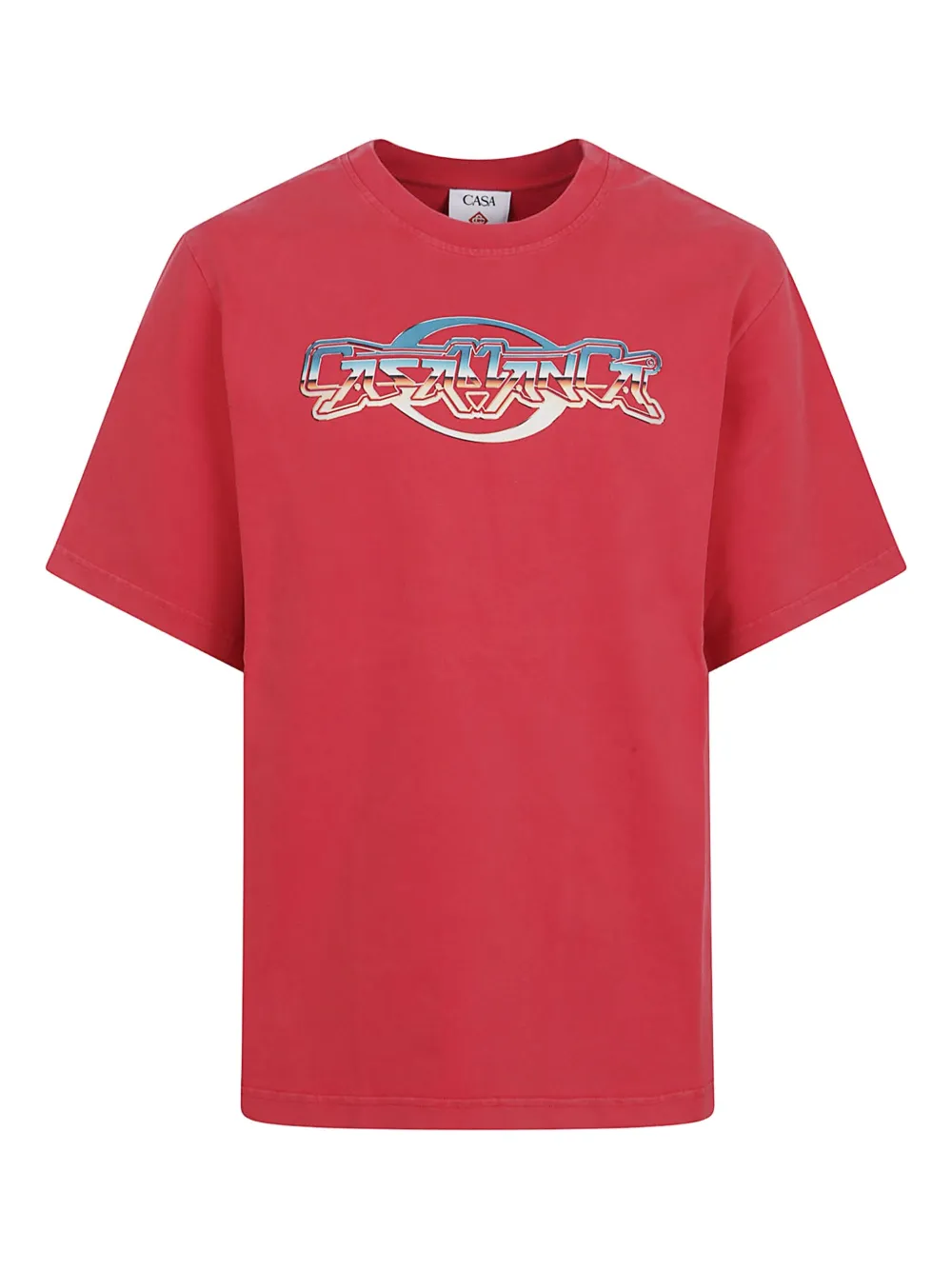 Casablanca logo-print cotton T-shirt - レッド Casablanca logo-print cotton T-shirt - レッド
