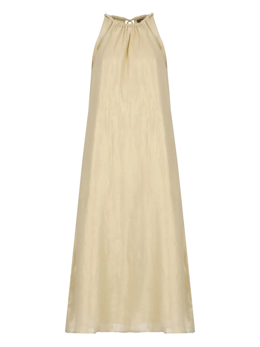 Peserico Maxi-jurk met halternek Beige