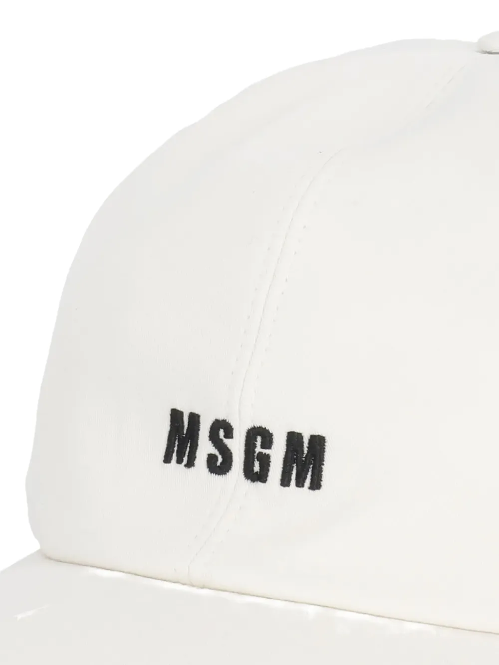 MSGM embroidered-logo baseball cap - Wit