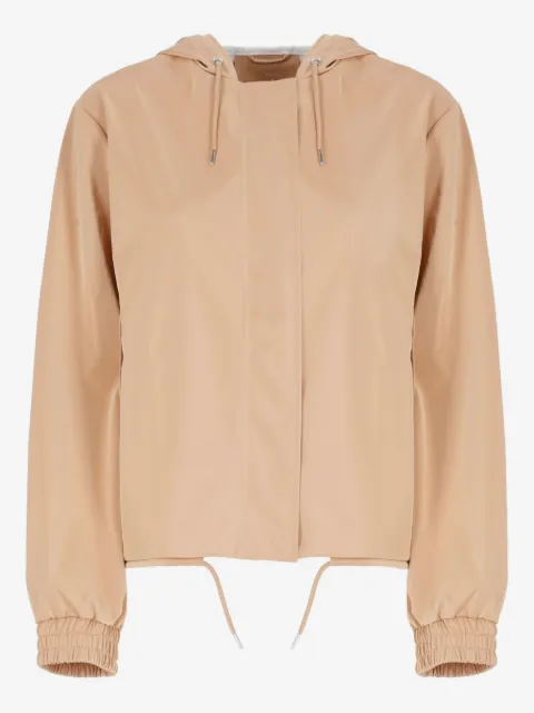 Rains hooded snap-button rain jacket