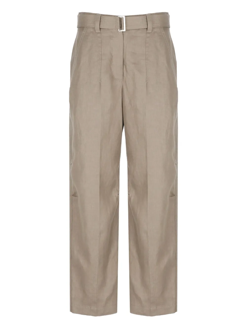 Brunello Cucinelli belted side-pockets straight trousers Bruin