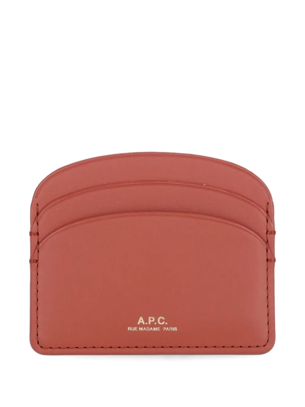 A.P.C. Demi Lune pasjeshouder met logo Rood