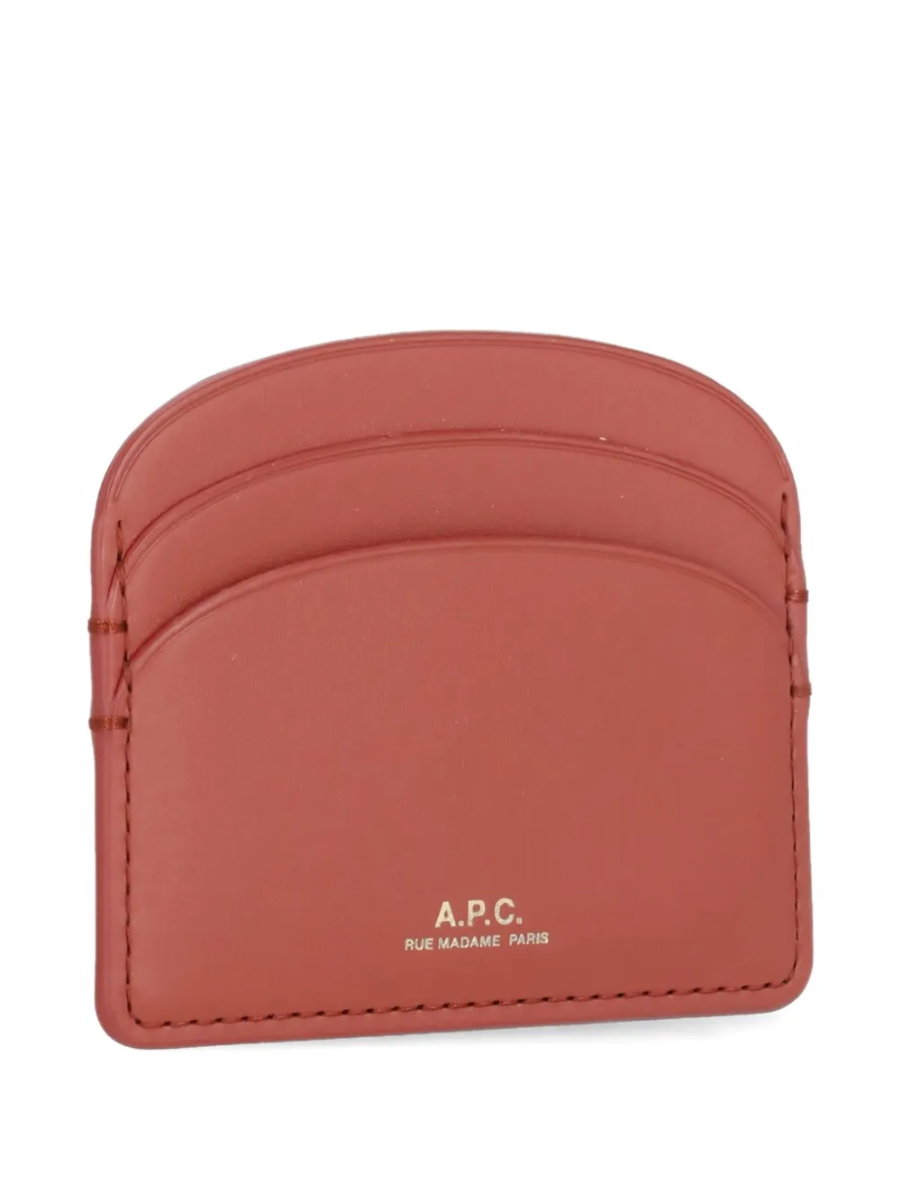 A.P.C. Demi Lune pasjeshouder met logo Rood