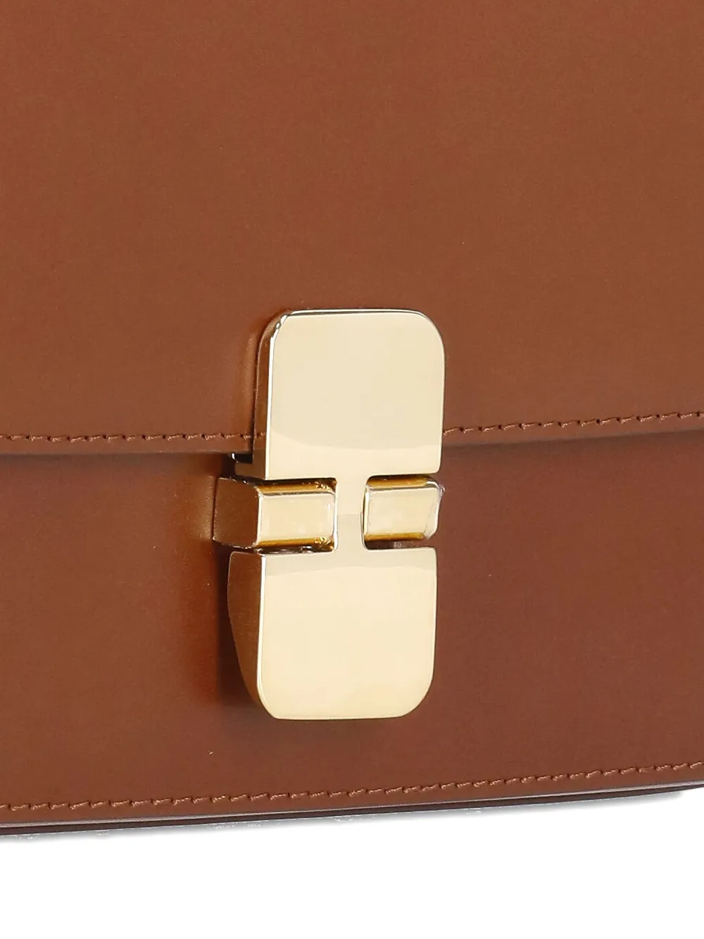 A.P.C. leather shoulder bag Bruin