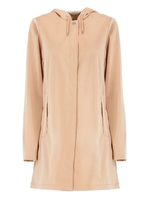 Rains hooded snap-button rain coat
