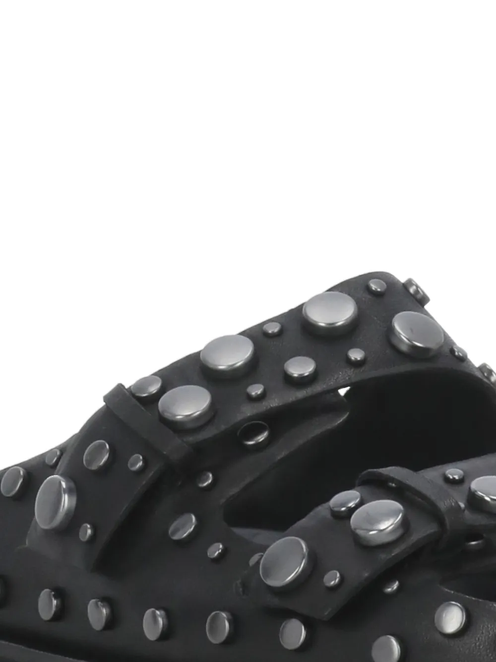 Ash studded double-strap sandals Black