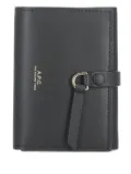 A.P.C. leather snap-fastening wallet - Black