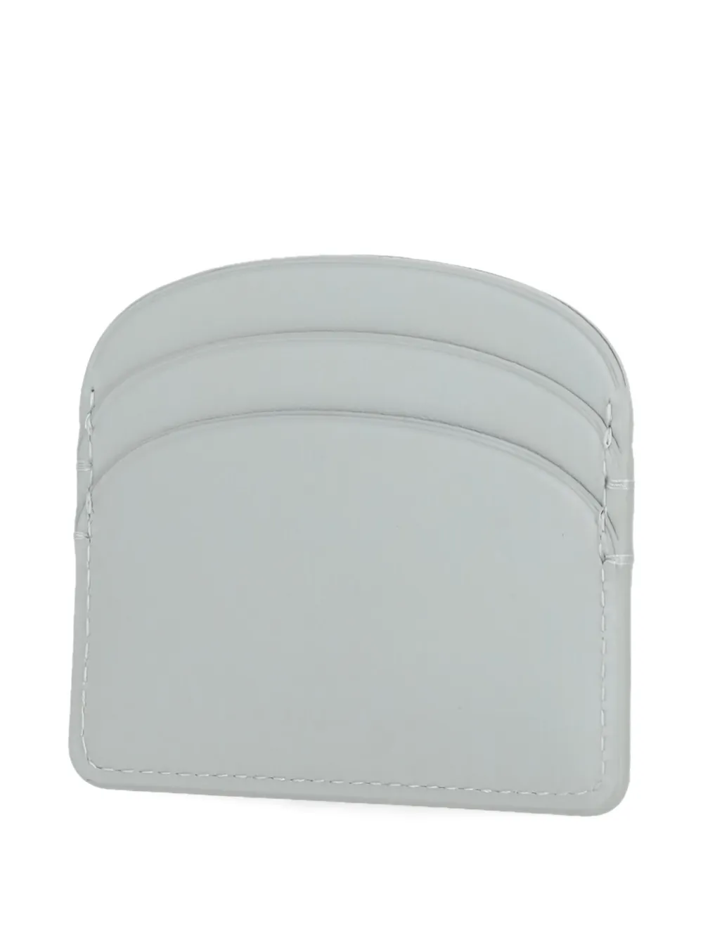 A.P.C. Demi-lune embossed-logo cardholder - Blauw