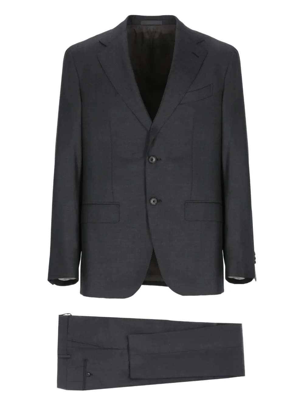 wool single-breasted suit