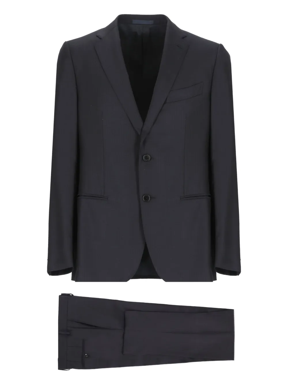 wool single-breasted suit