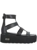 Cult platform caged sandals - Black