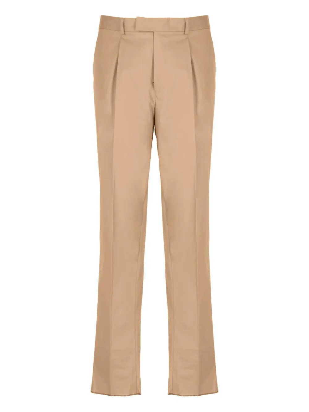 pleated welt-pockets trousers