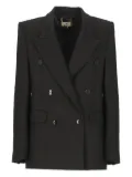 Elisabetta Franchi peak-lapel double-breasted blazer - Black