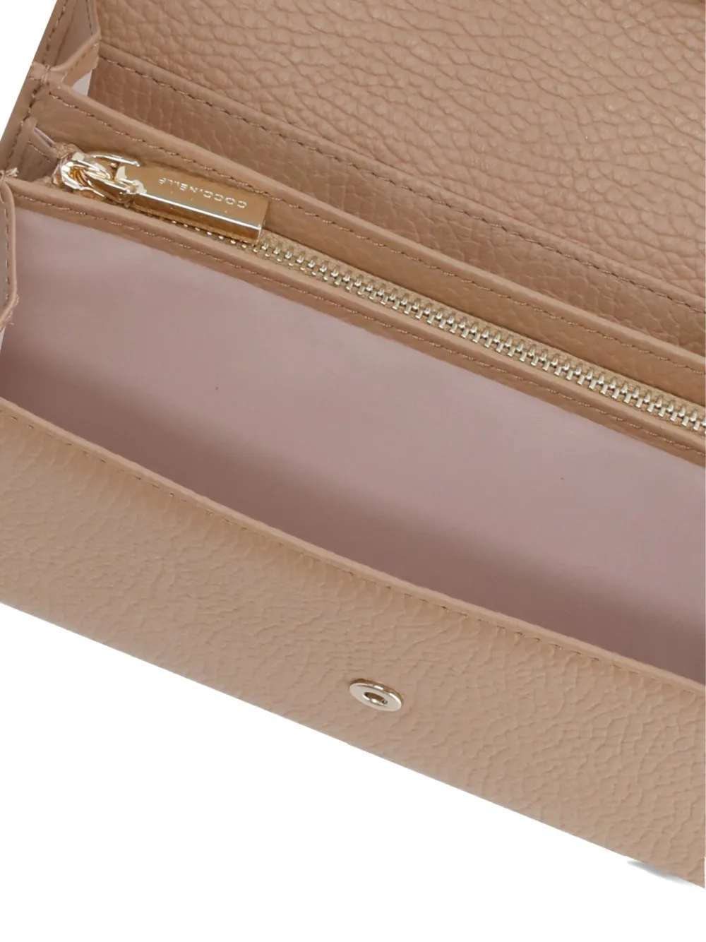 Coccinelle Metallic Soft Wallet In Gold