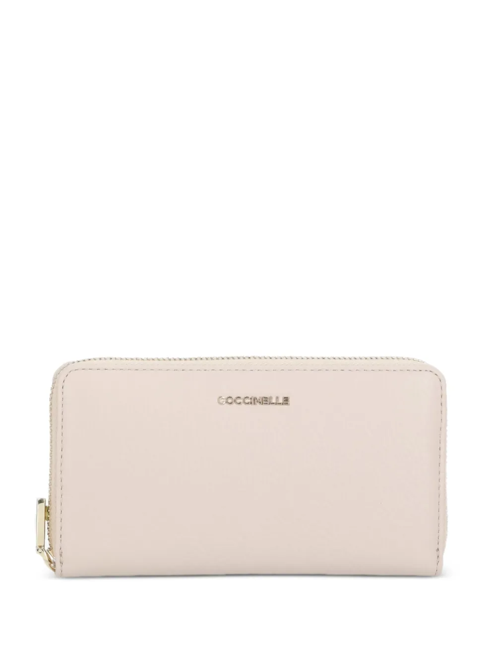 Coccinelle logo-plaque wallet Roze