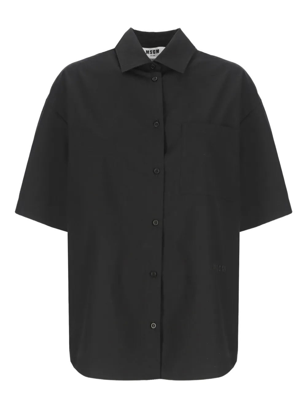 embroidered-logo shirt