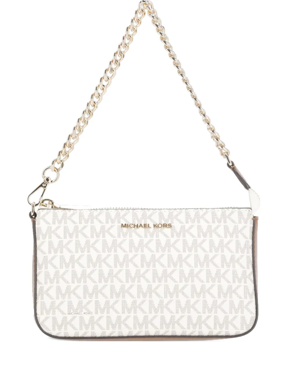 Michael Michael Kors モノグラム チェーン ショルダーバッグ - ニュートラル Michael Michael Kors モノグラム チェーン ショルダーバッグ - ニュートラル