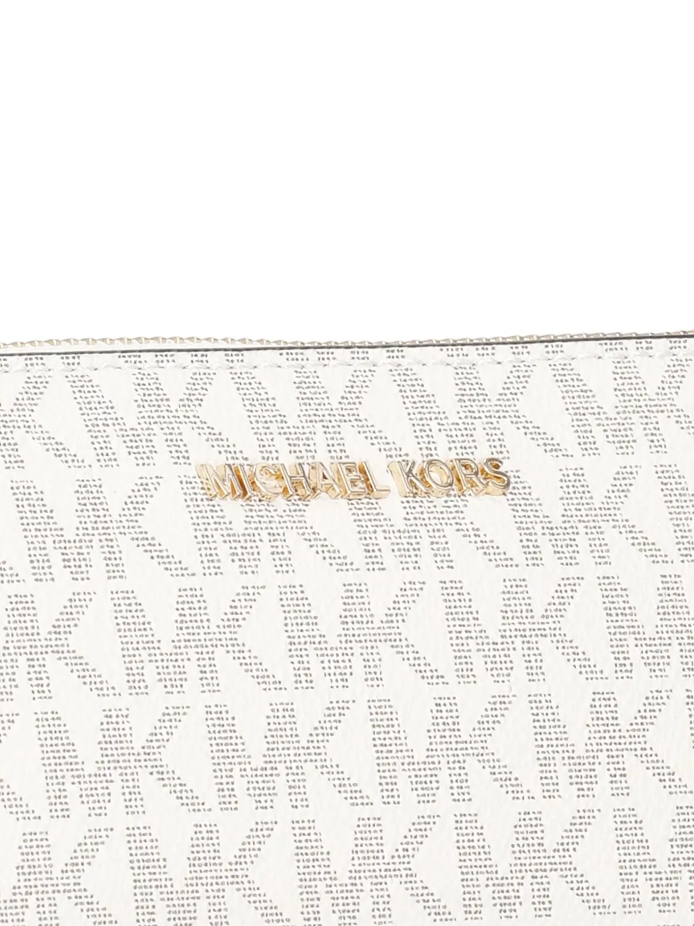 Michael Michael Kors Monogram Chain Shoulder Bag In Neutral