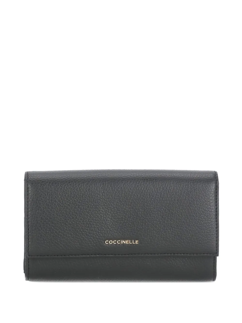 Coccinelle Leather Flap Wallet In Gray