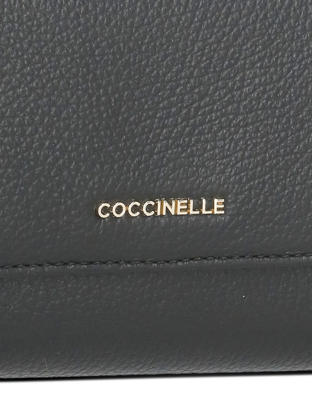Coccinelle Leather Flap Wallet In Gray