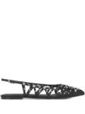 Ash pointed-toe studded shoes - Black