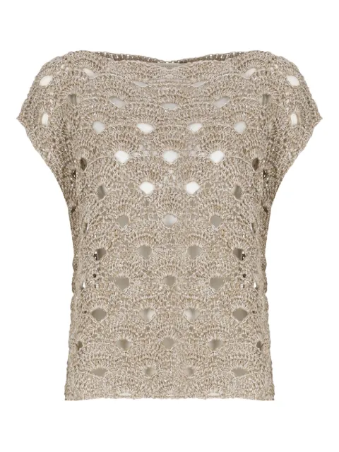 Antonelli sequin-embellished cut-out knitwear