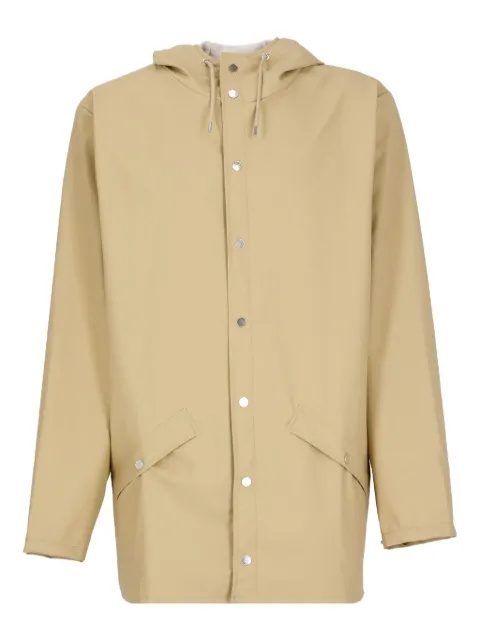Rains hooded button-down raincoat