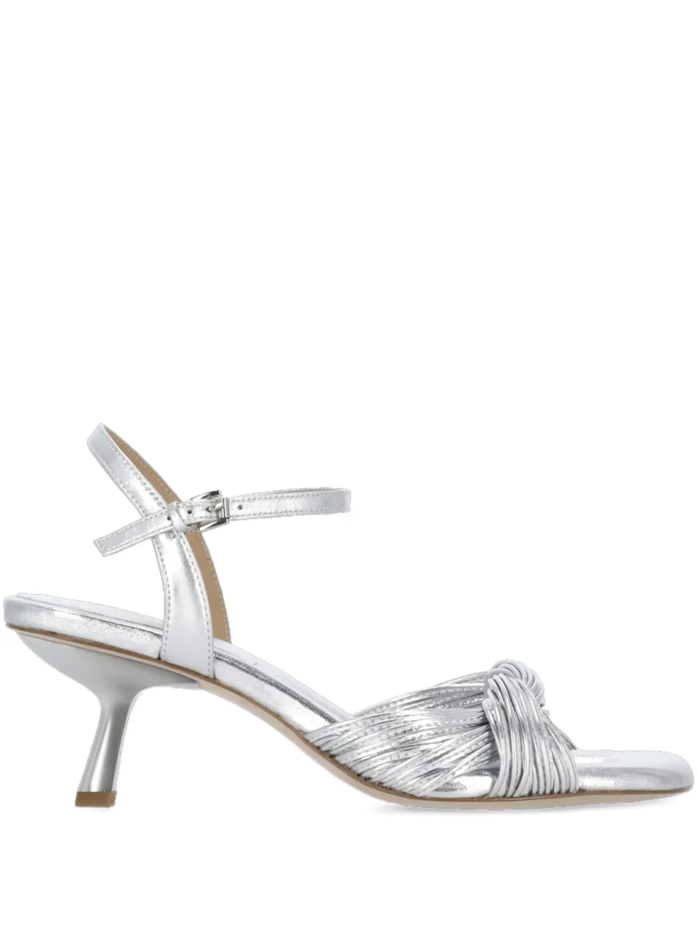 Ash 70mm knotted ankle-strap sandals Silver