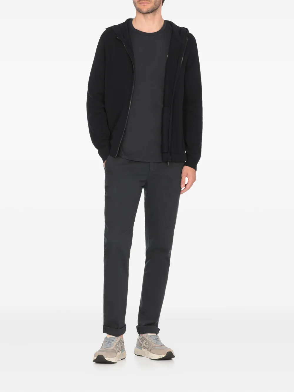 DONDUP logo-detail trousers - Blauw