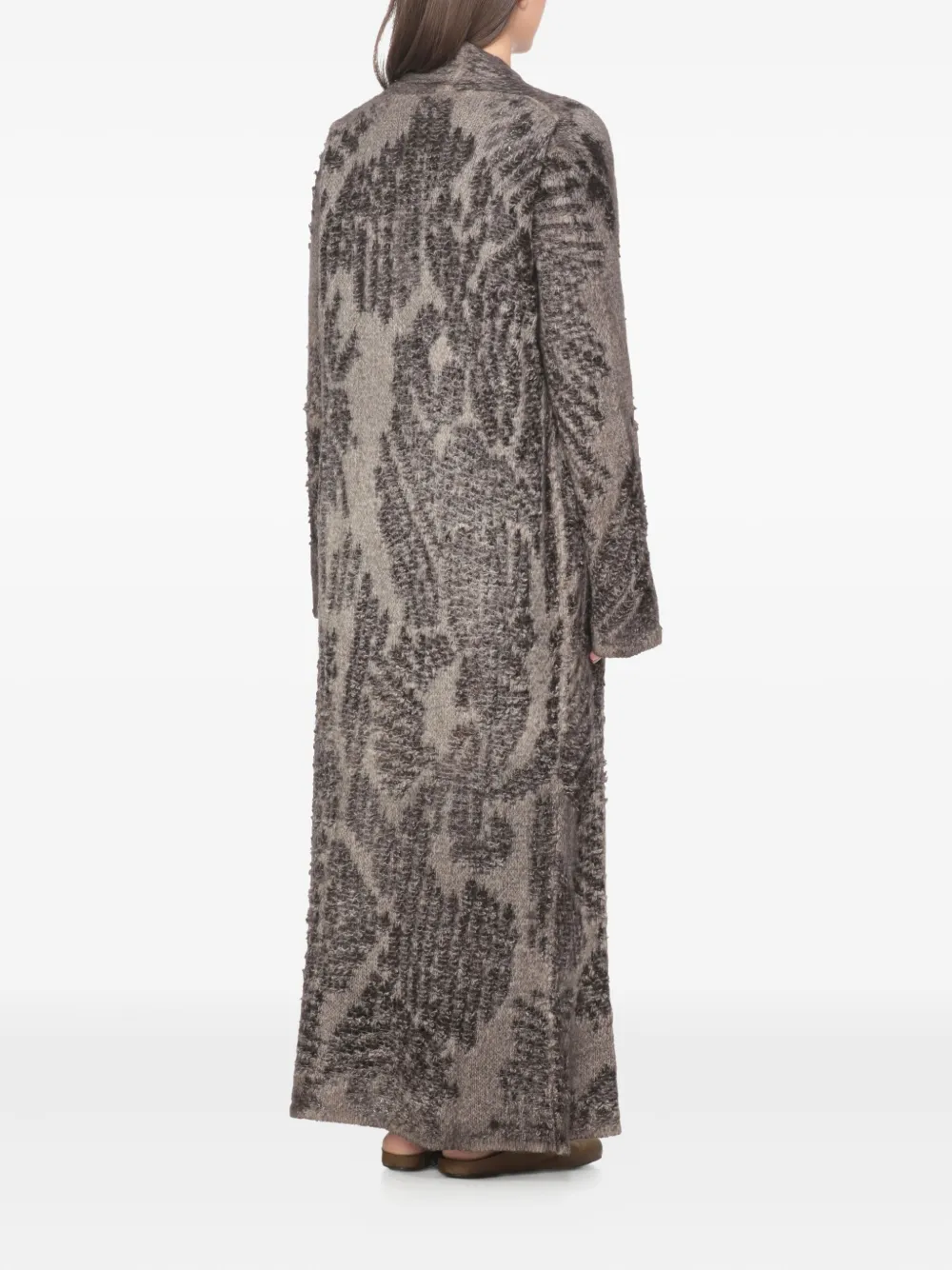 Avant Toi open-front long cardigan Grijs