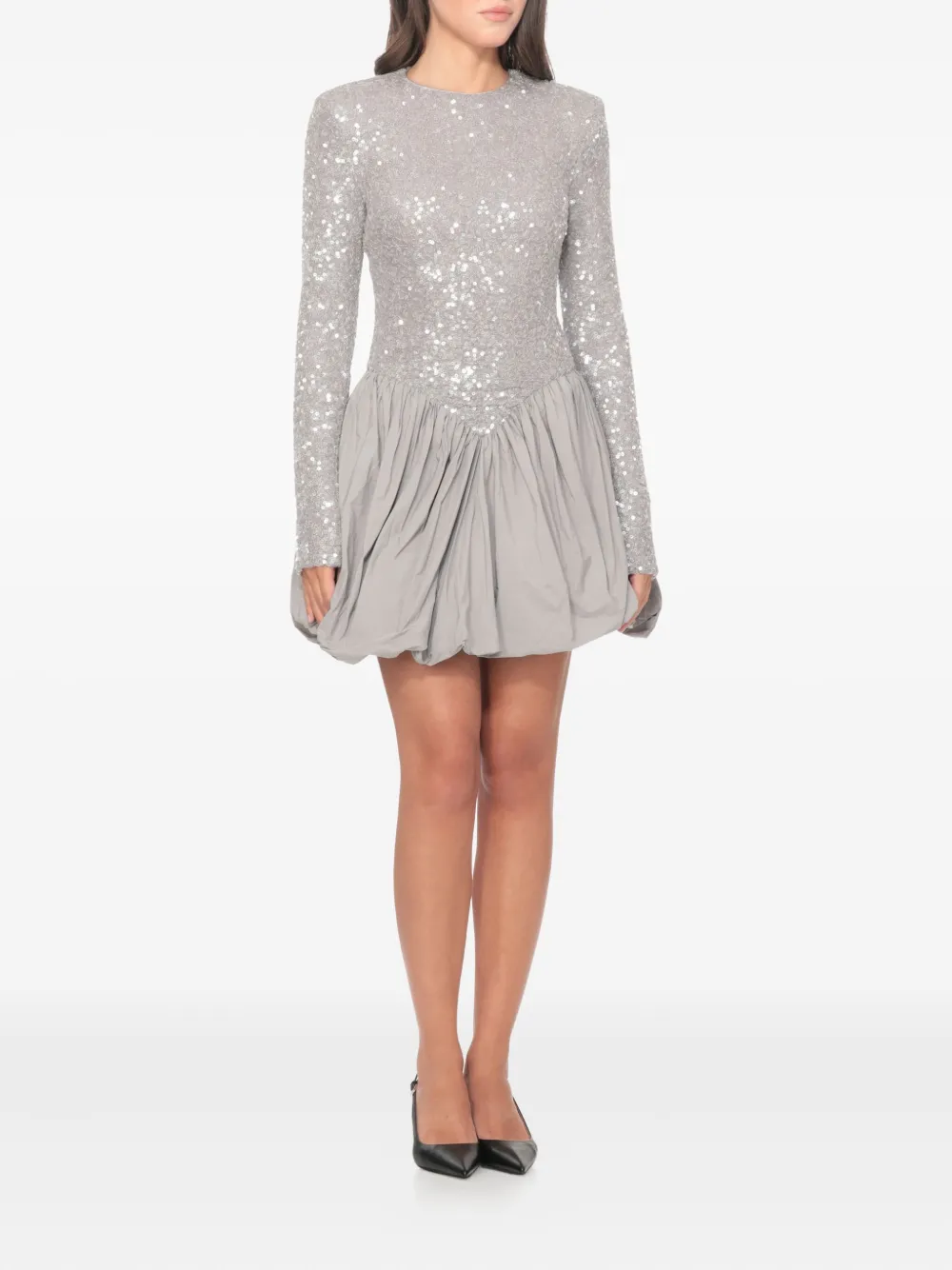 ROTATE BIRGER CHRISTENSEN sequin-embellished mini dress Grijs