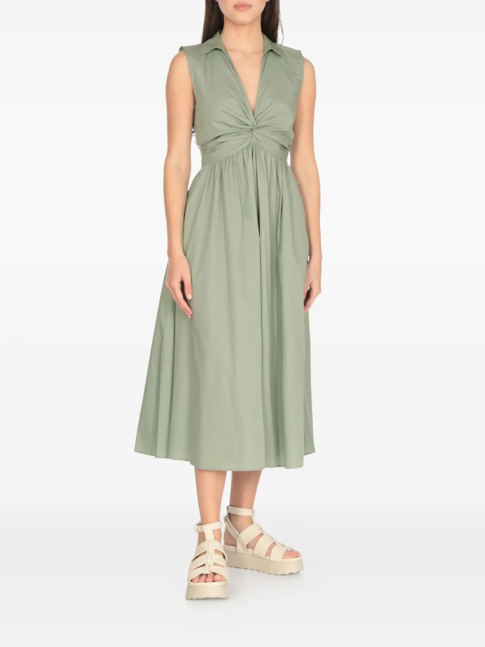 Cult ankle-strap platform sandals Neutrals