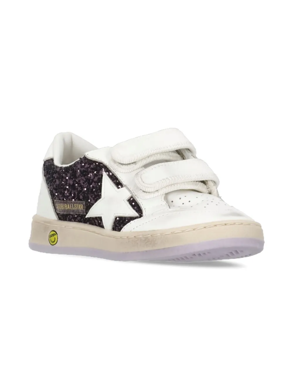 Golden Goose Kids glitter-embellish t sneakers White
