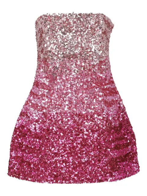 Retrofete ombre sequin mini cocktail dress