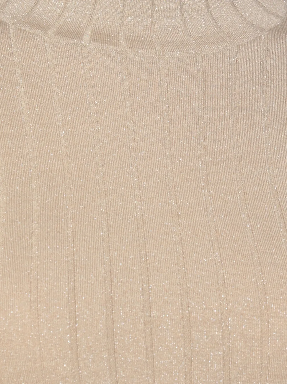 Brunello Cucinelli Geribbelde lurex trui Beige